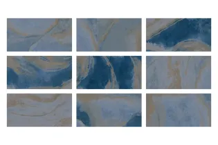 Vision Ocean Blue Porselen Karo