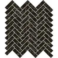 Herringbone Black Marble