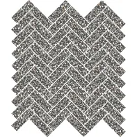 Herringbone Terazzo Black