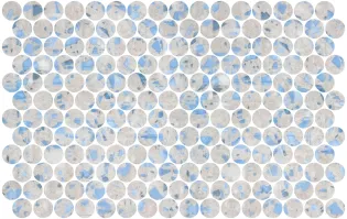 Round Terazzo Blue Blush